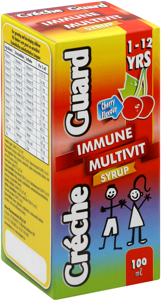 Créche Guard Cherry Flavour Immune Multivit Syrup 100ml