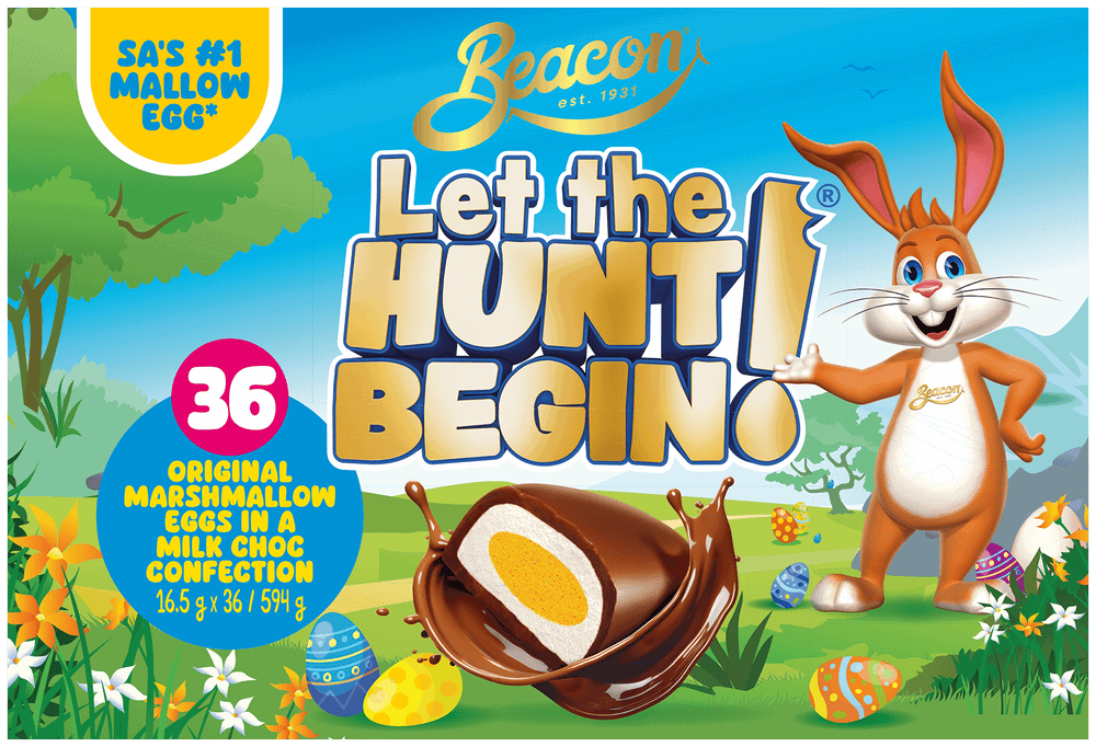 Beacon Milk Chocolate Marshmallow Eggs 36 x 16.5g