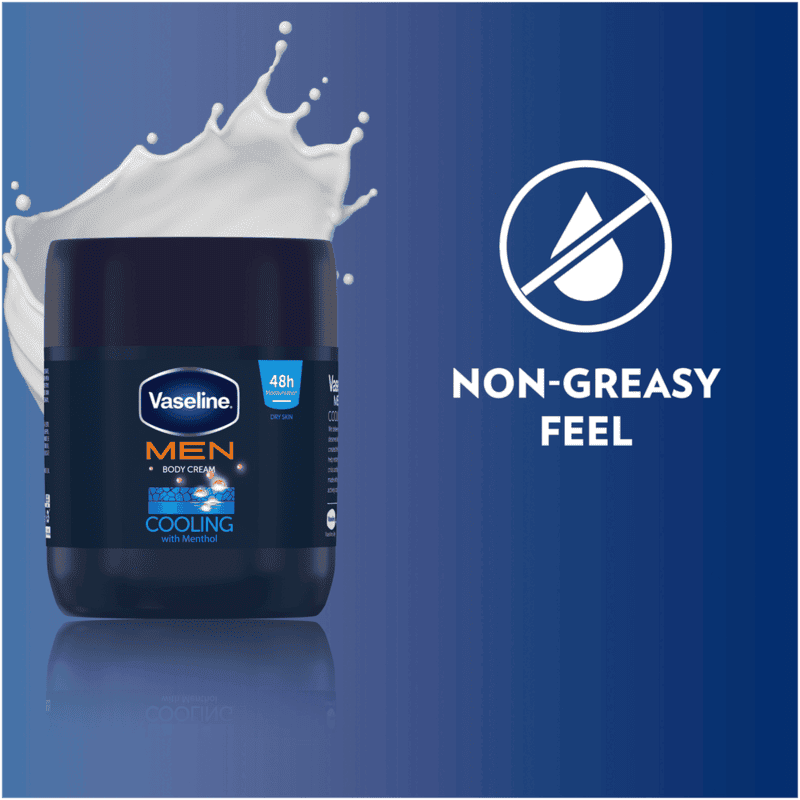 Vaseline Men Cooling Moisturizing Body Cream 400ml