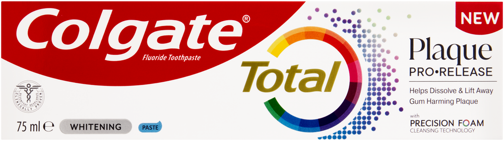 Colgate Total Plaque Pro-Release Fluoride Toothpaste 75ml