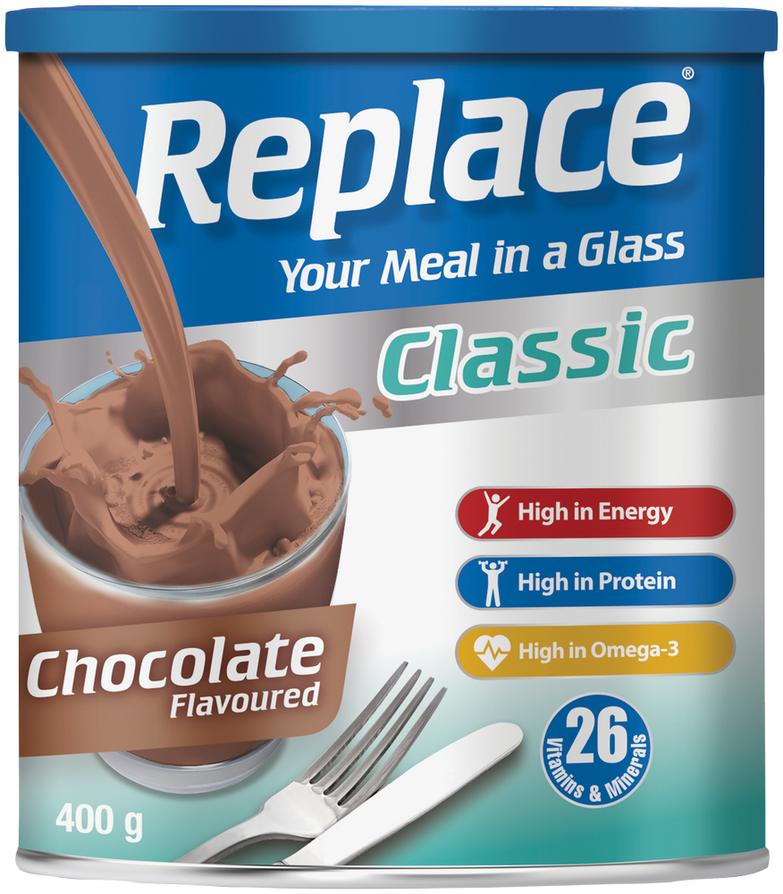 Replace Classic Chocolate Flavoured Meal Replacement Drink 400g