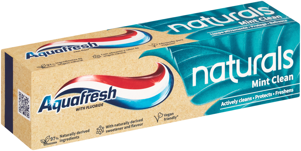 Aquafresh Naturals Mint Clean Toothpaste with Fluoride 75ml