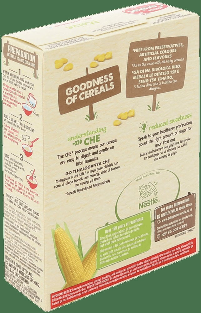 Nestlé Cerelac Maize Baby Cereal With Milk 250g
