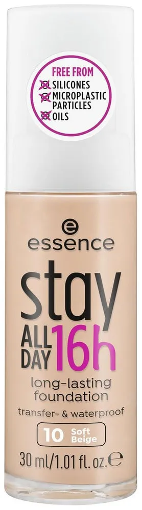 Essence 10 Soft Beige Stay All Day 16H Long-Lasting Foundation 30ml