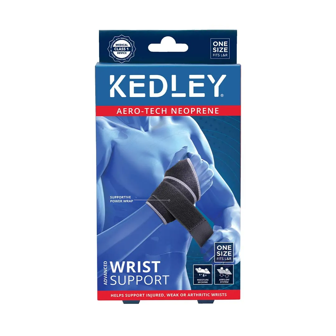 Front of Kedley Aero-Tech Neoprene Advanced Wrist Support box, one size