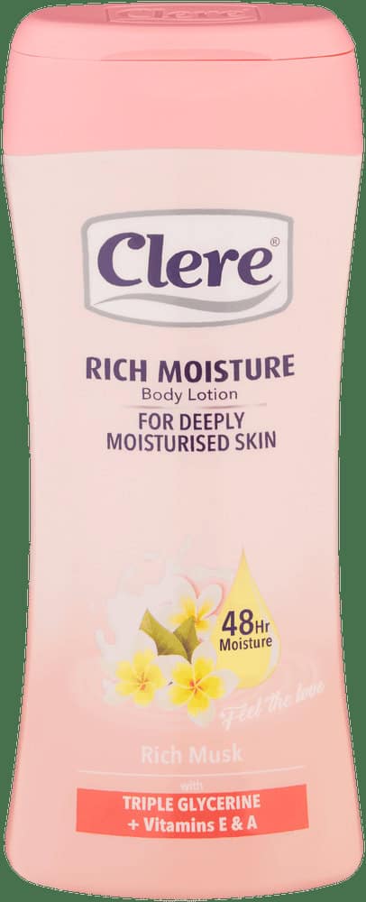 Clere HAND & BODY LOTION-RICH MUSK