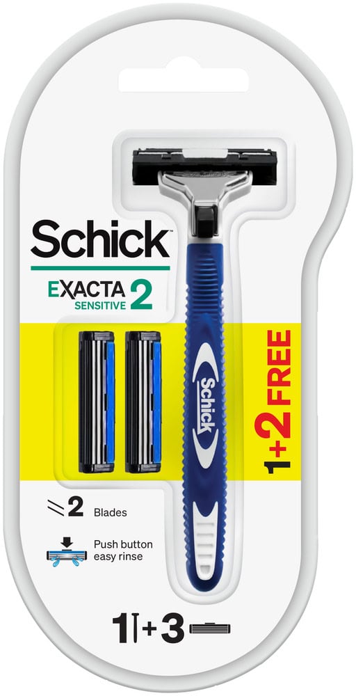Schick Exacta 2 System Sensitive Disposable Razor 4pc