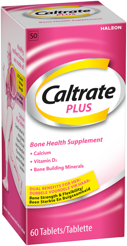 Caltrate Plus Bone Health Supplement Tablets 60pk