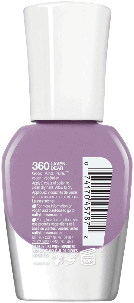 Sally Hansen Good. Kind. Pure. Laven-Dear Nail Color 10ml 10ml