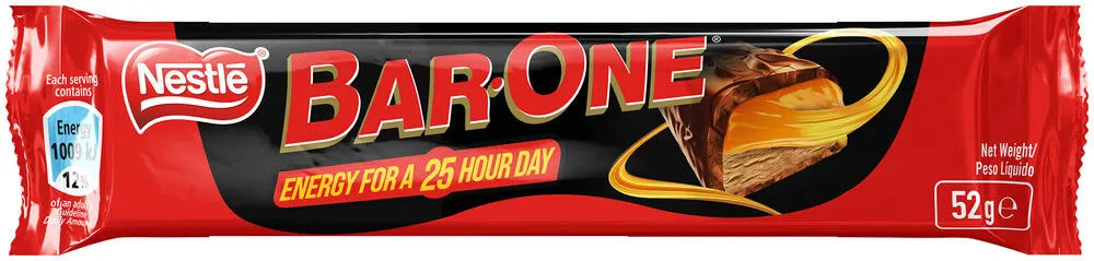 Nestlé Bar-One Milk Chocolate Bar 52g