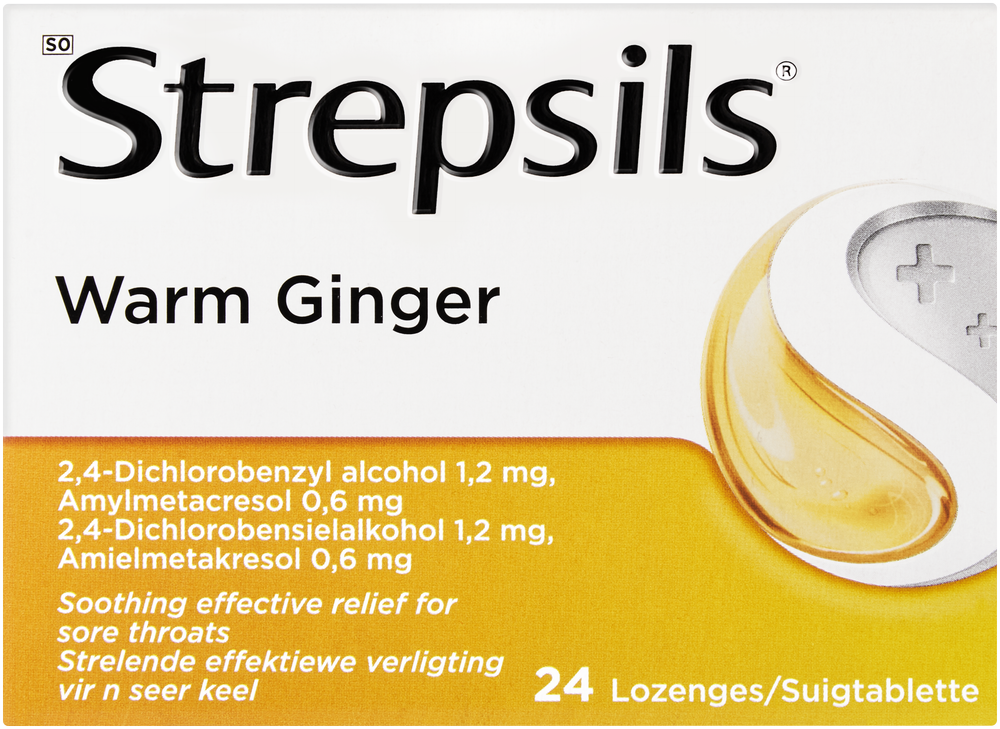 Strepsils Warm Ginger Lozenges 24pk