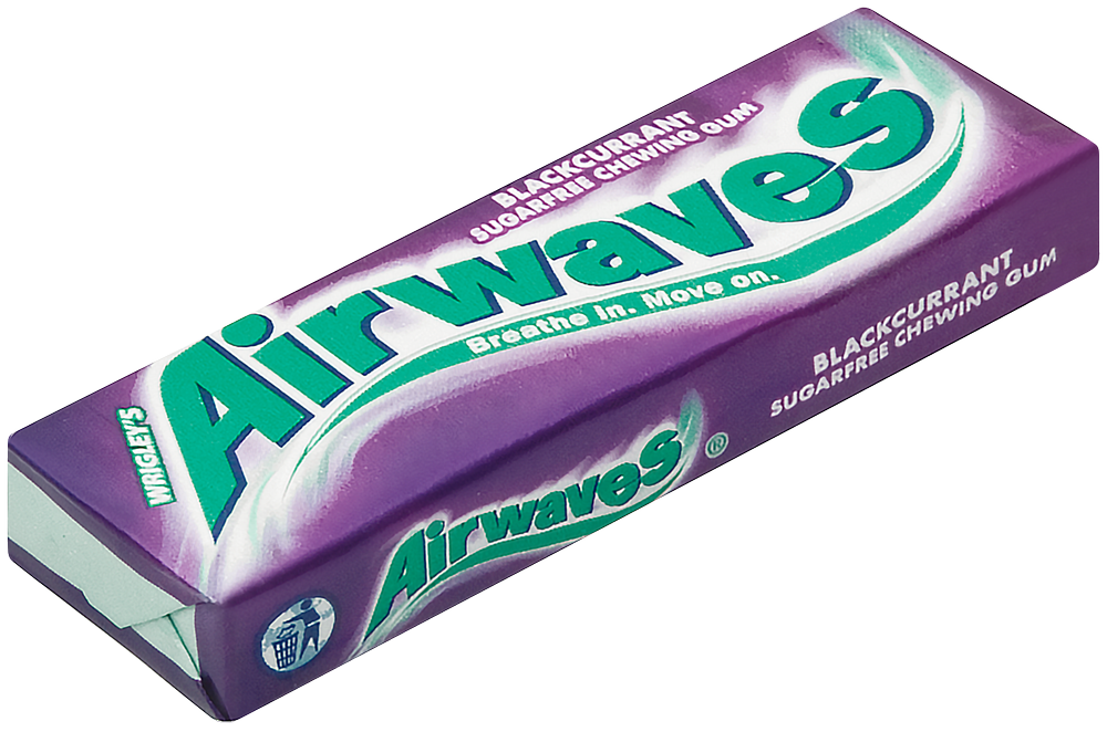 Wrigley's Airwaves Black Currant Sugarfree Chewing Gum 14g