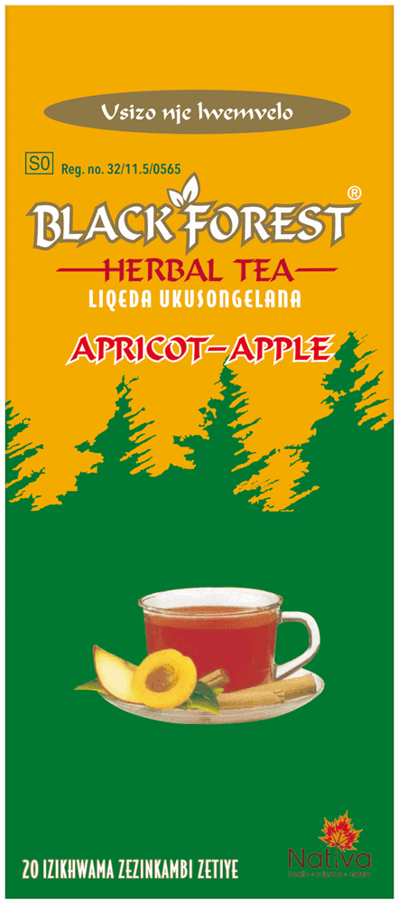 Black Forest Apricot-Apple Herbal Tea Bags 20pk