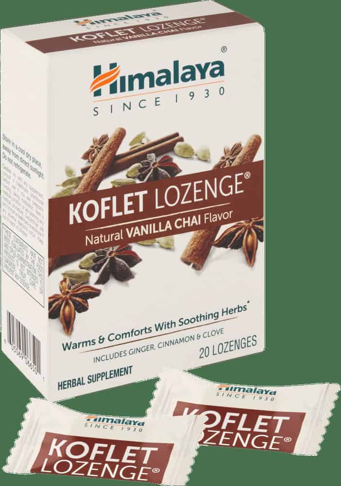 Himalaya Natural Vanilla Chai Flavour Koflet Lozenges 20pk