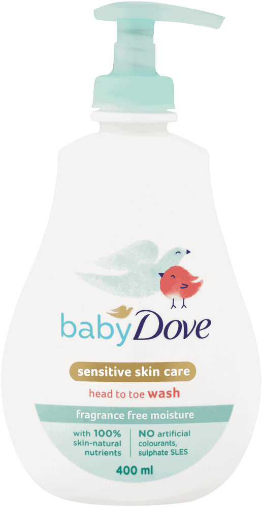 Baby Dove Fragrance-Free Head to Toe Wash 400ml
