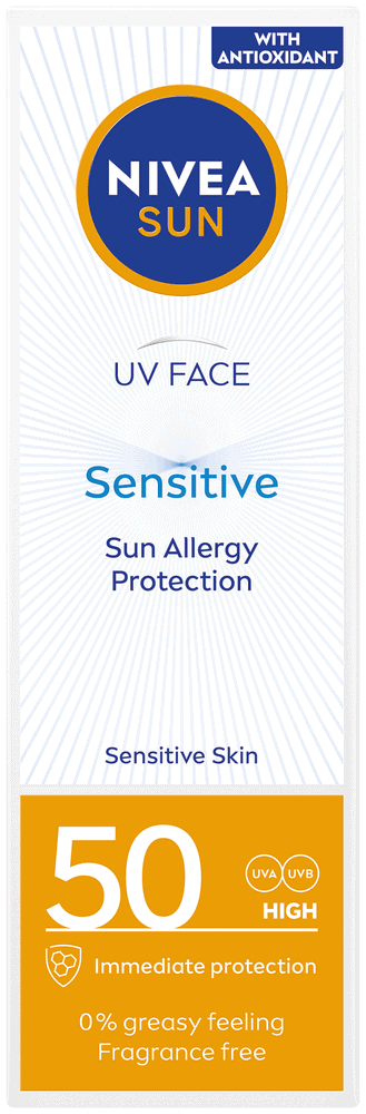 Nivea SUN UV Face SPF50 Sensitive Sun Allergy Protection Cream 50ml