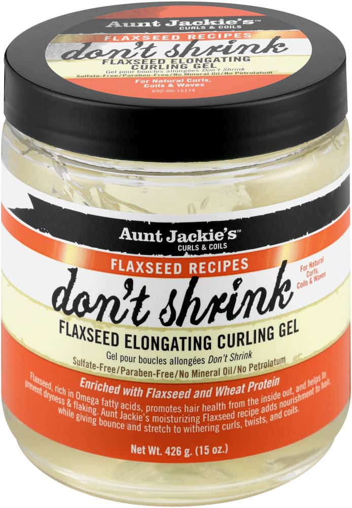 Aunt Jackie's Curls & Coils Collection Don't Shrink Flaxseed Elongating Curling Gel 426ml