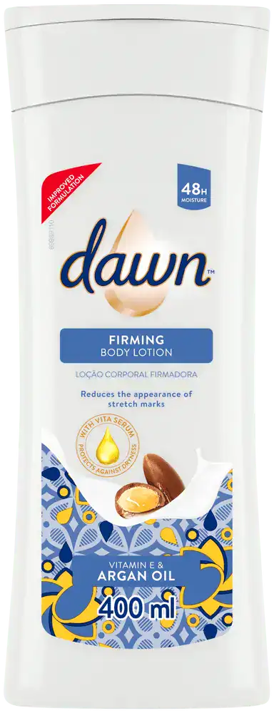 Dawn Vitamin E and Argan Oil Firming Repairing Body Lotion Helps Reduce Stretch Marks 400ml