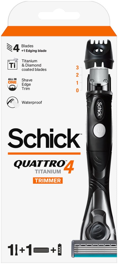Schick Quattro Titanium Freestyle Razor 3pc