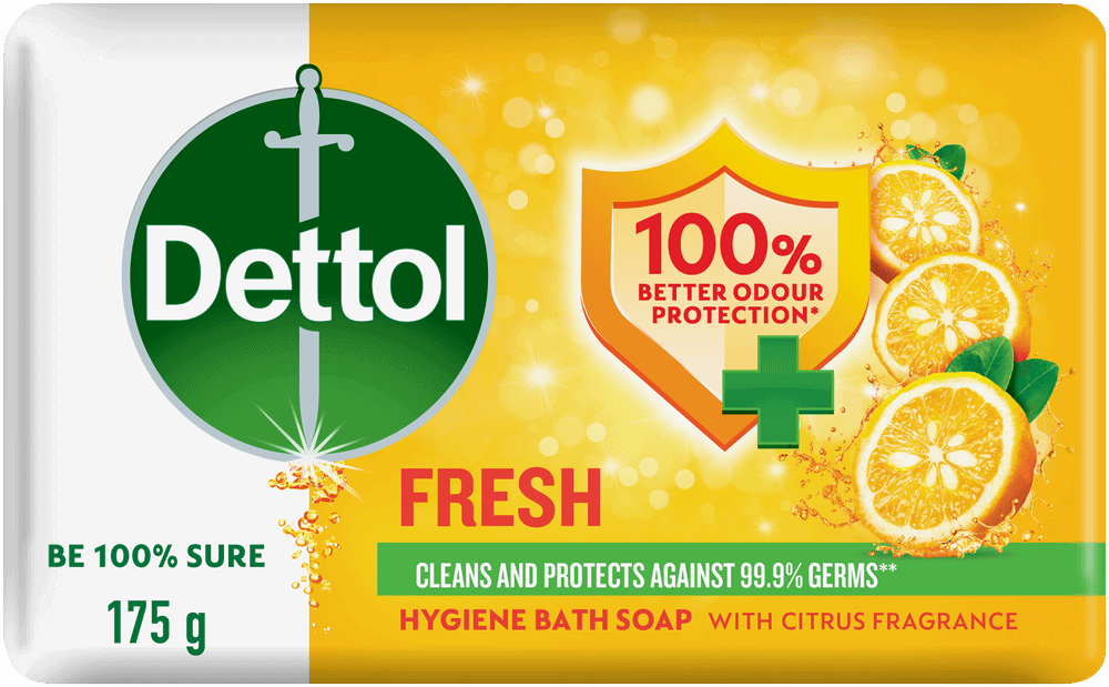 Dettol Fresh Hygiene Bath Soap Bar 175g