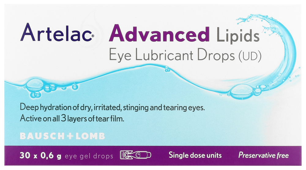 Artelac Advanced Lipids Eye Gel Drops 30 x 0.6g