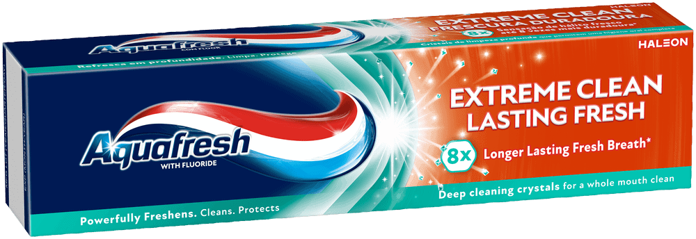 Aquafresh Extreme Clean Lasting Fresh Fluoride Toothpaste 75ml