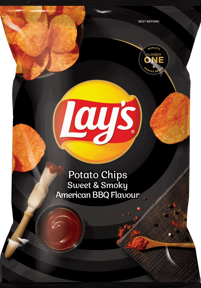 Lay's Sweet & Smokey American BBQ Flavour Potato Chips 36g