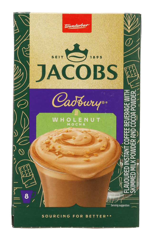 Jacobs Cadbury Wholenut Instant Mocha 8 x 18.3g