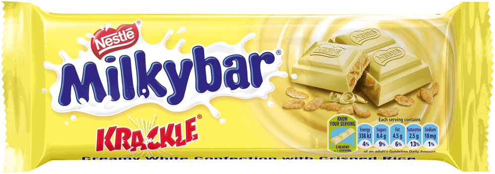 Nestlé Milkybar Krackle White Chocolate Slab 150g