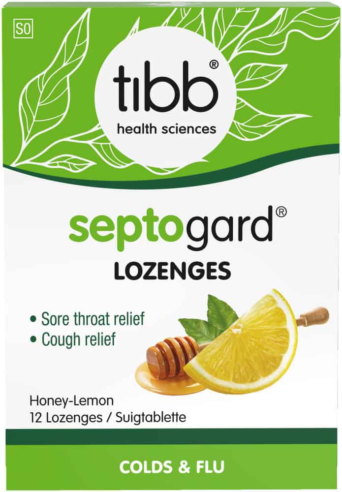 Tibb Septoguard Honey-Lemon Lozenges 12pk